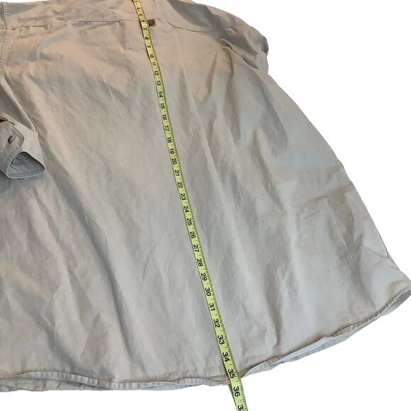 Gear For Sports Fear This Logo Button Up Long Sleeve Shirt Men's Size 2XL Khaki - Picture 5 of 10